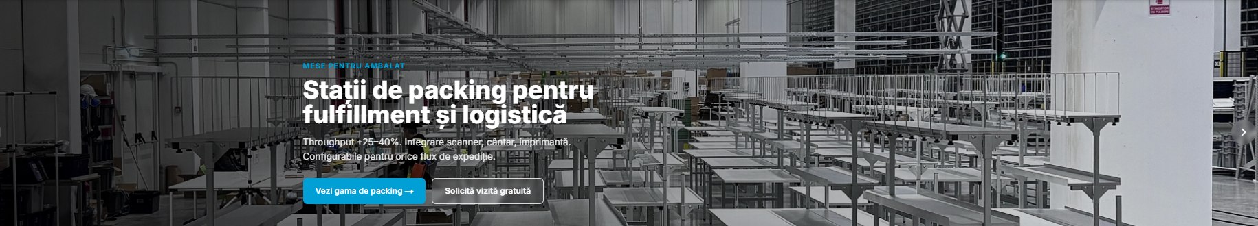 Site de lansare pe piață pentru un producător industrial